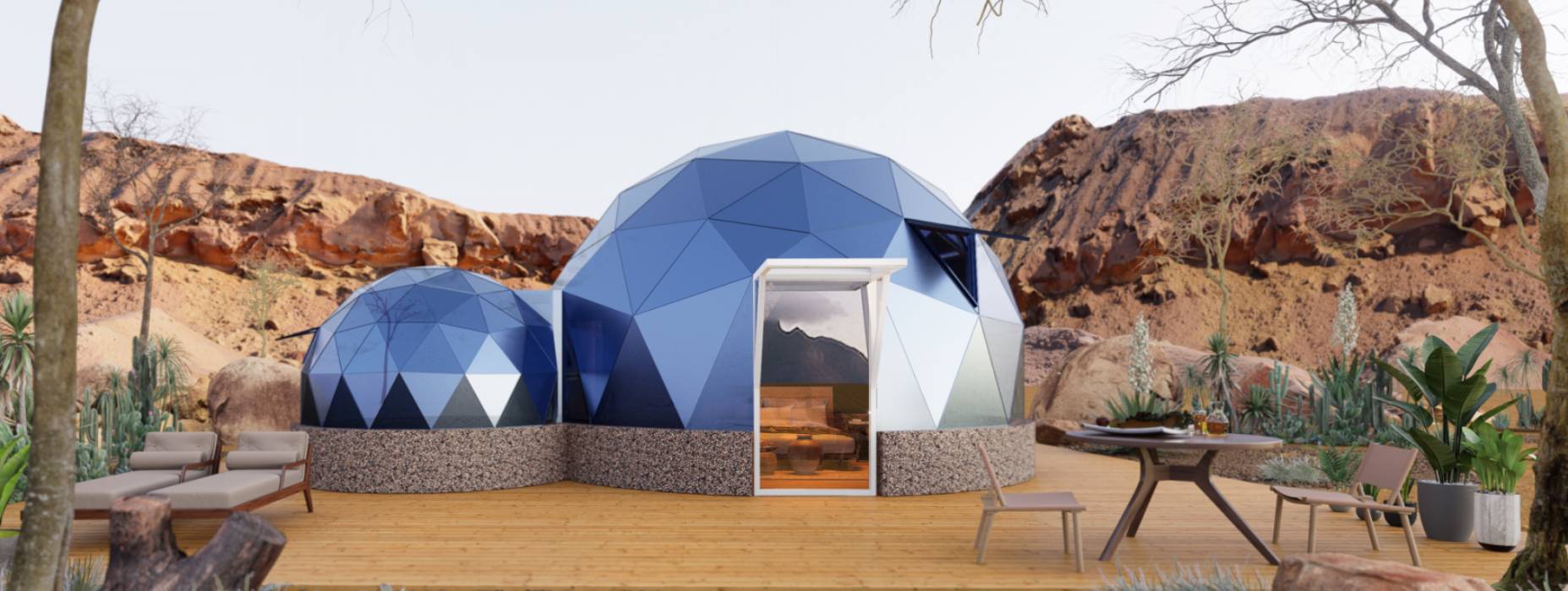 万年县球形智能光伏玻璃星空房